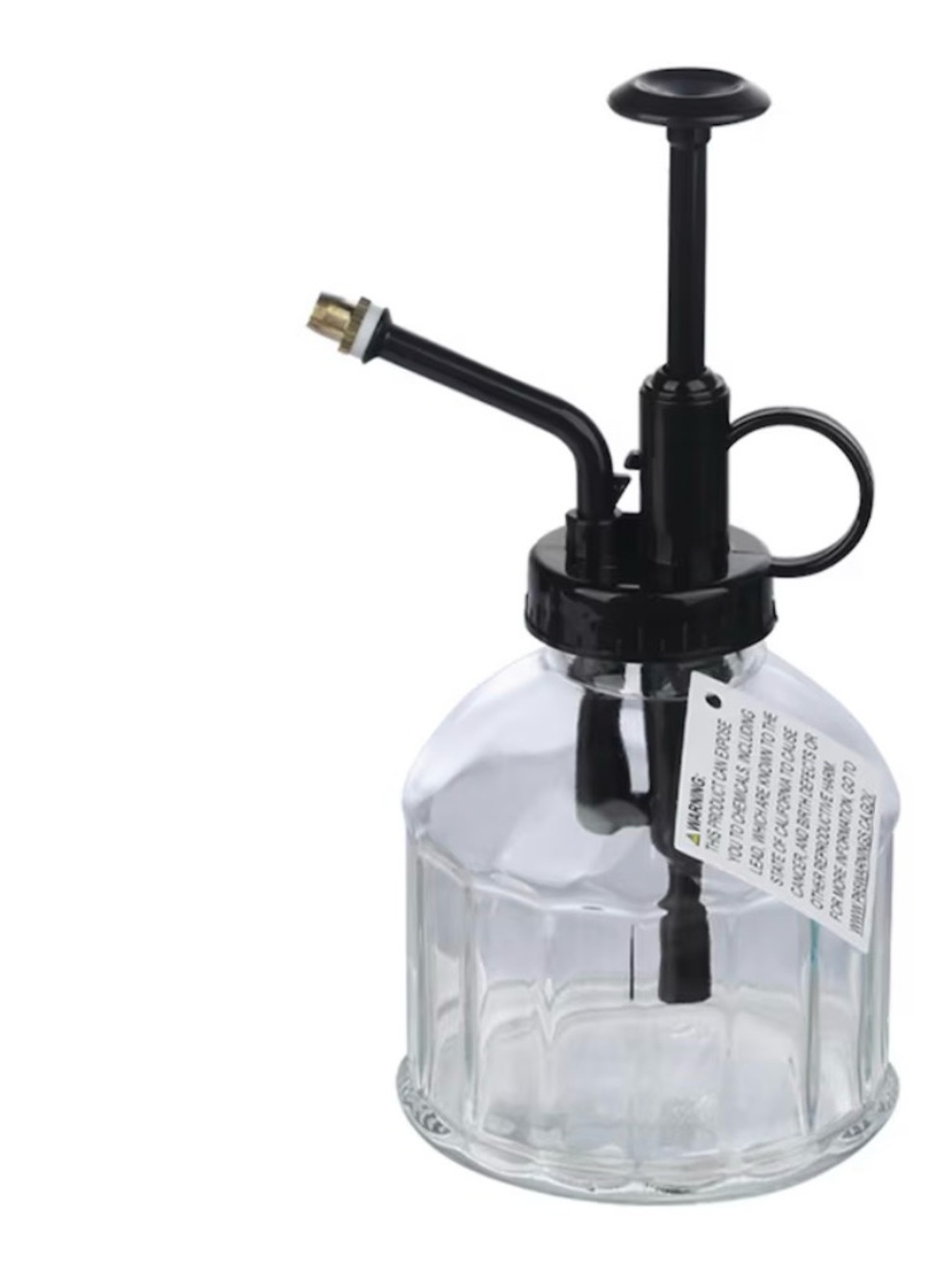 Glass Mister Bottle with Black Pump Sprayer